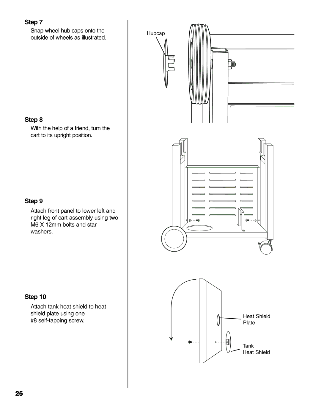 Brinkmann 6345 Series owner manual Tank Heat Shield 