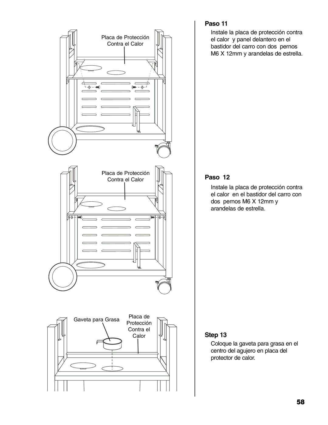 Brinkmann 6345 Series owner manual Placa de Protección 