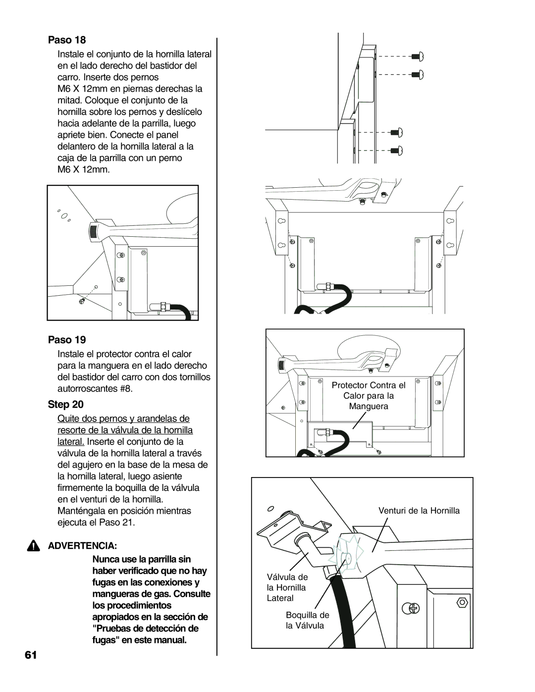 Brinkmann 6345 Series owner manual Advertencia 