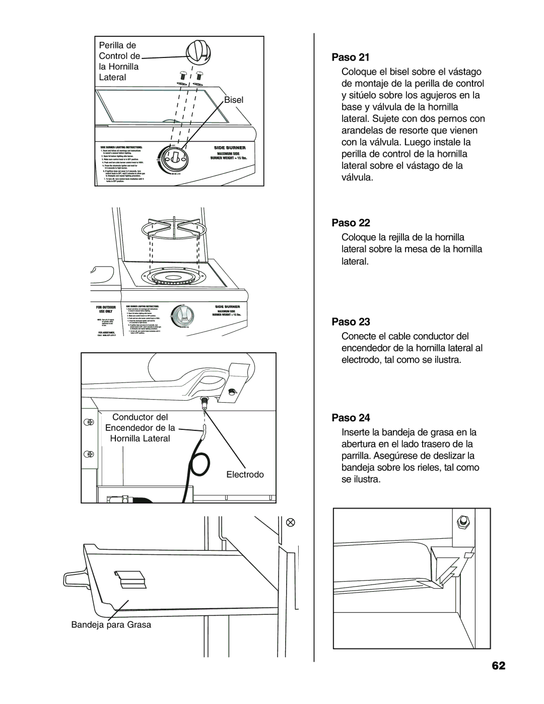 Brinkmann 6345 Series owner manual Perilla de 