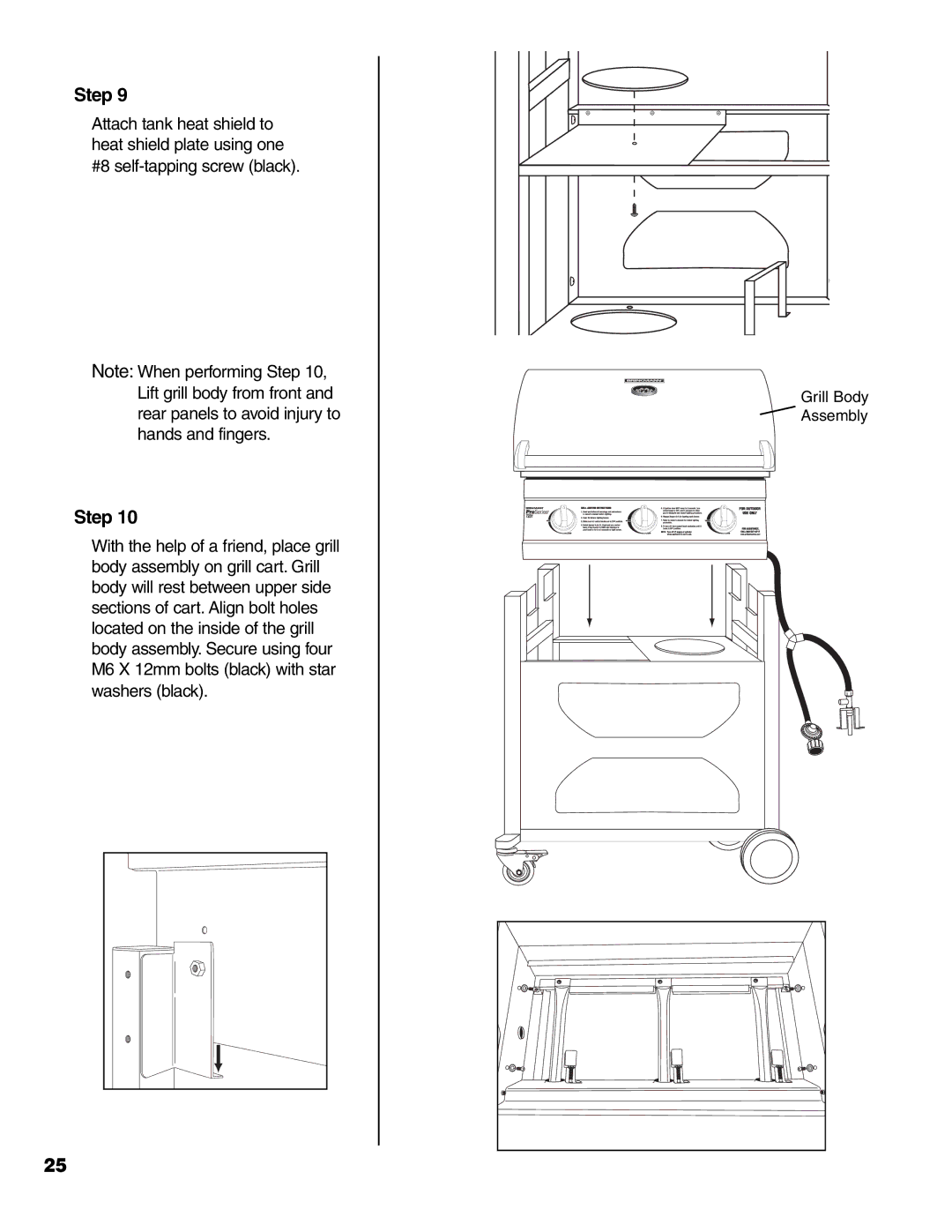 Brinkmann 7231 Series owner manual Grill Body Assembly 