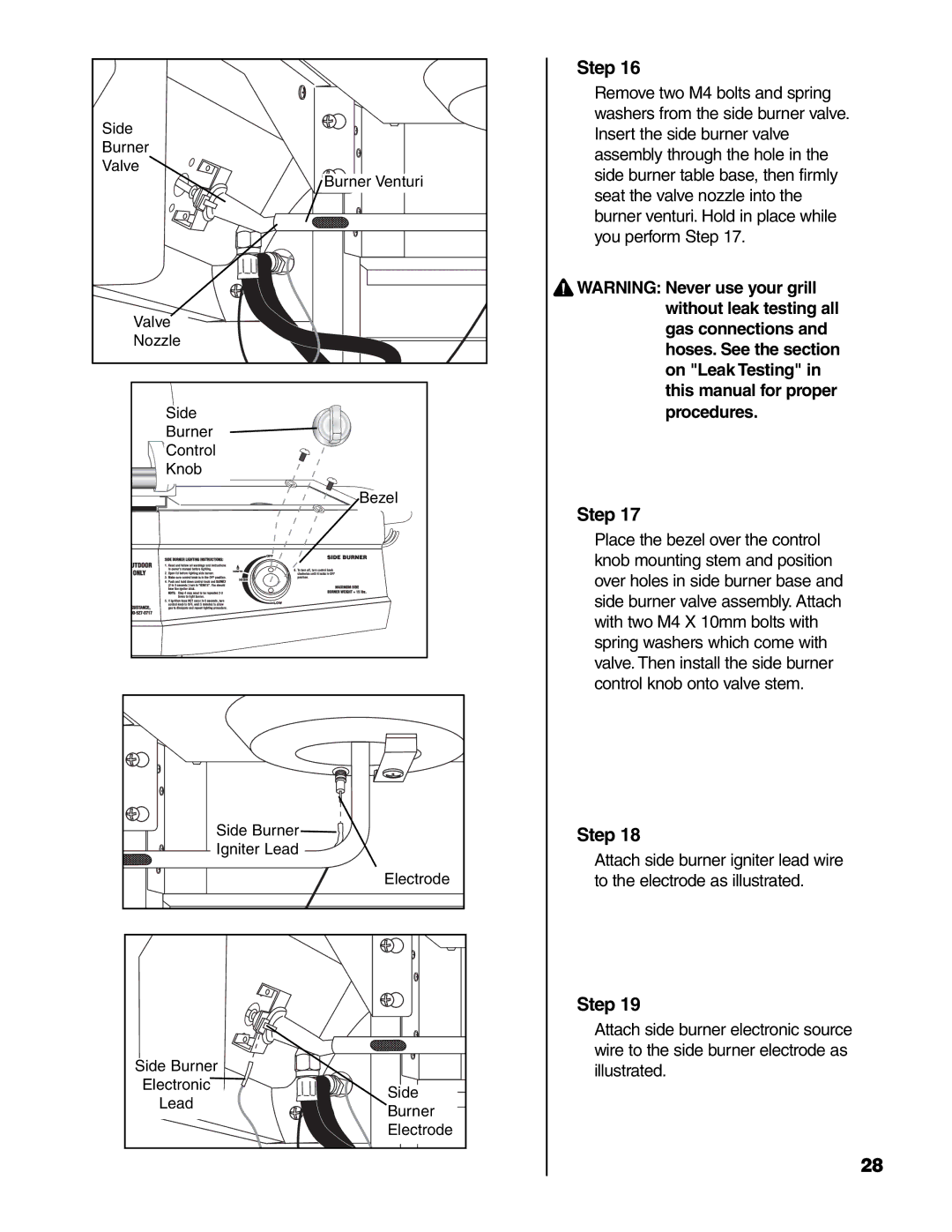 Brinkmann 7231 Series owner manual Without leak testing all 