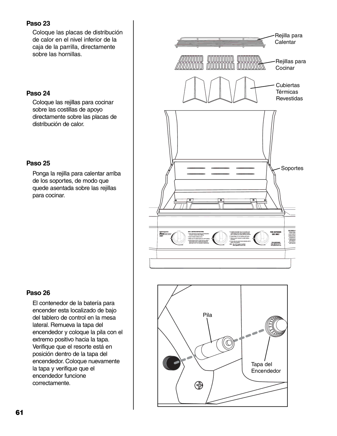 Brinkmann 7231 Series owner manual Paso 