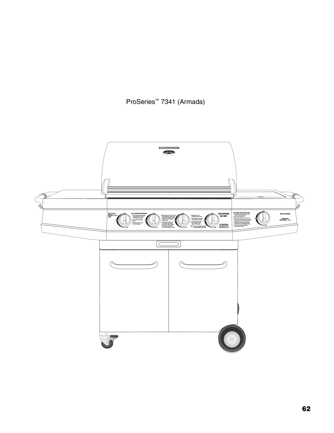 Brinkmann owner manual ProSeries 7341 Armada 