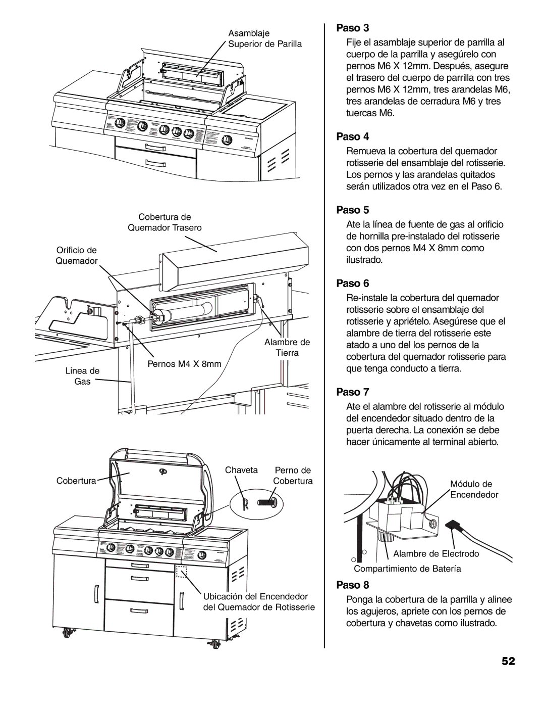 Brinkmann 7741 Series owner manual Paso 