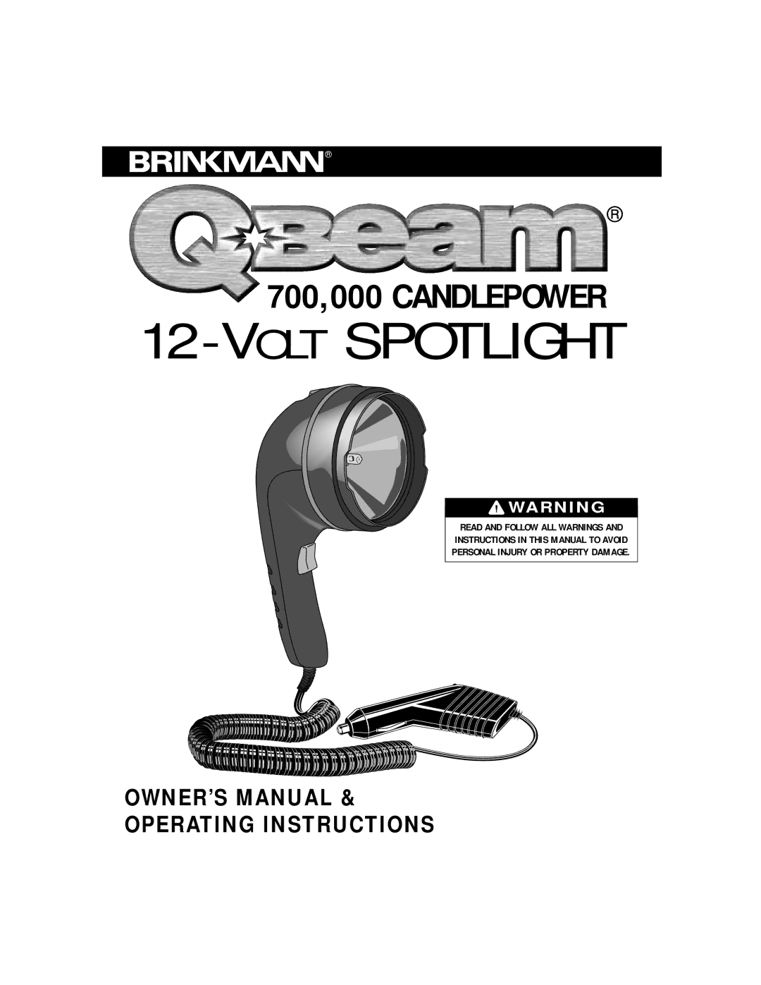 Brinkmann 802-1745-0 owner manual Voltspotlight 