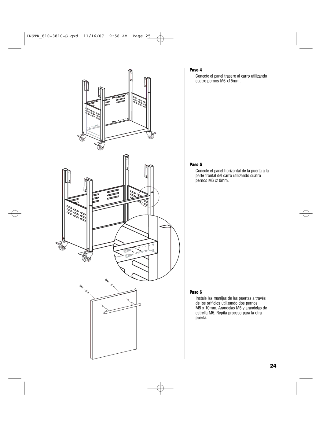 Brinkmann 810-3810-S owner manual Paso 