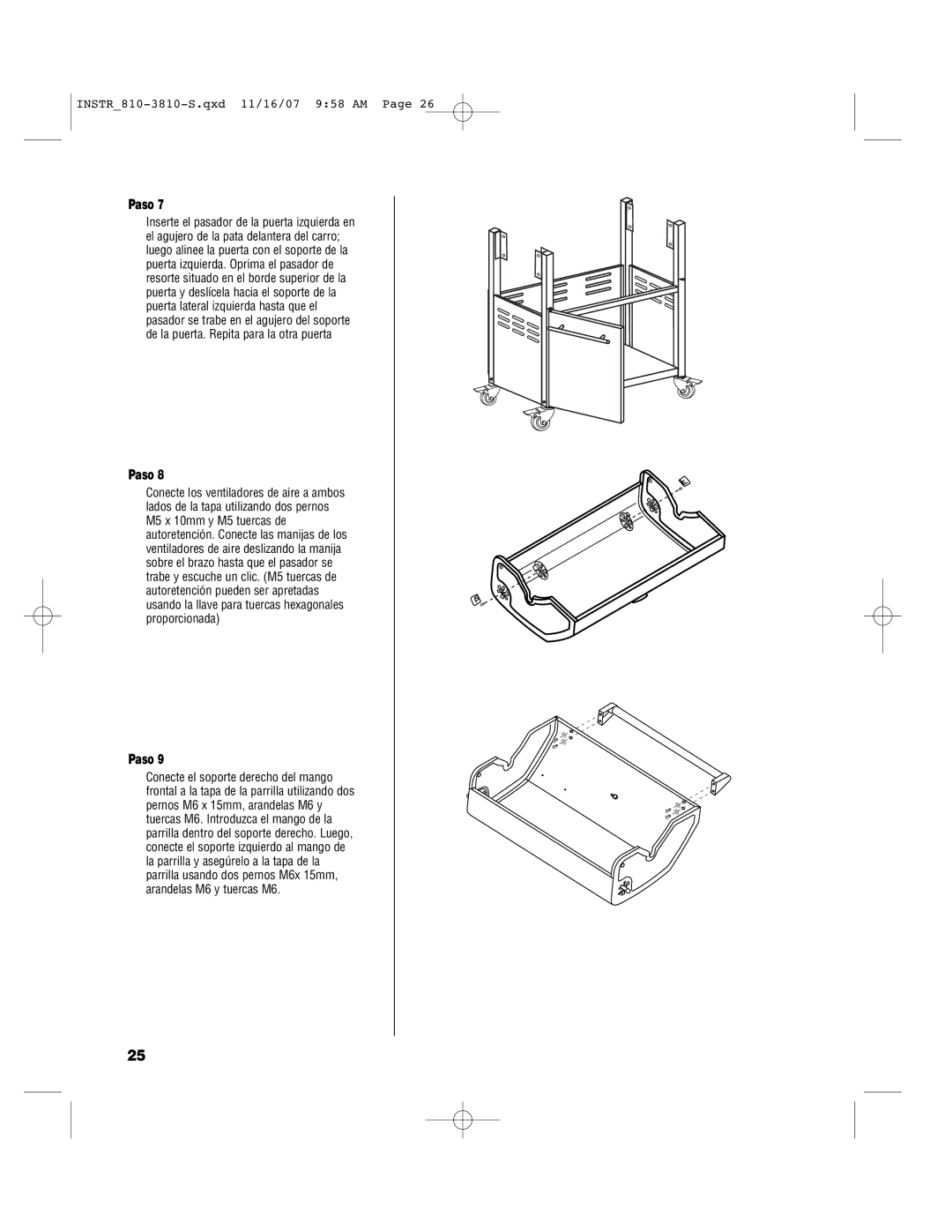 Brinkmann 810-3810-S owner manual Paso 