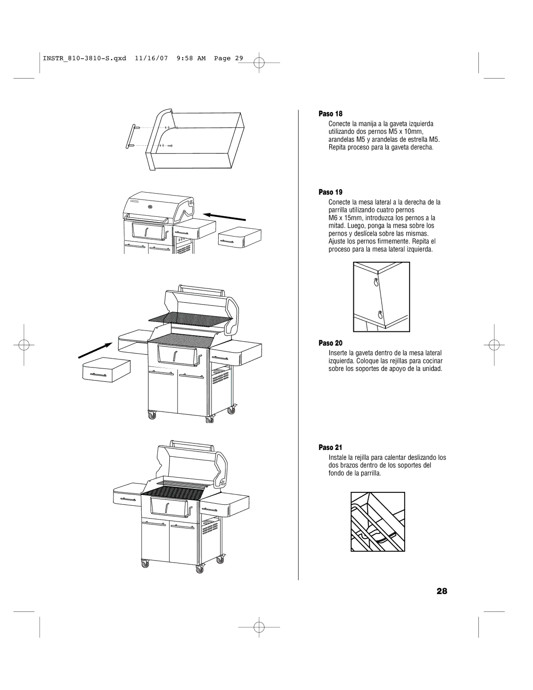 Brinkmann 810-3810-S owner manual Paso 