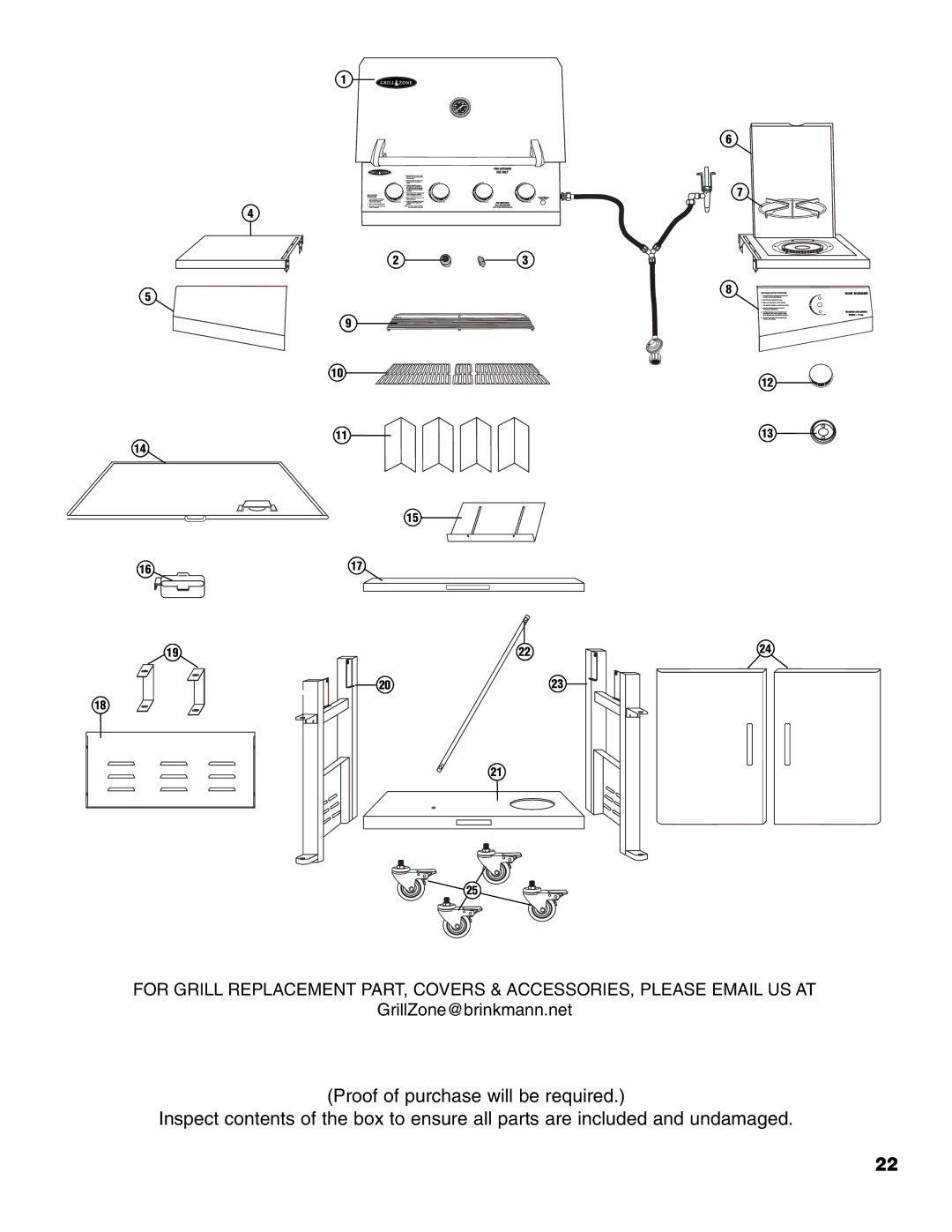 Brinkmann 810-4415-T owner manual GrillZone@brinkmann.net 