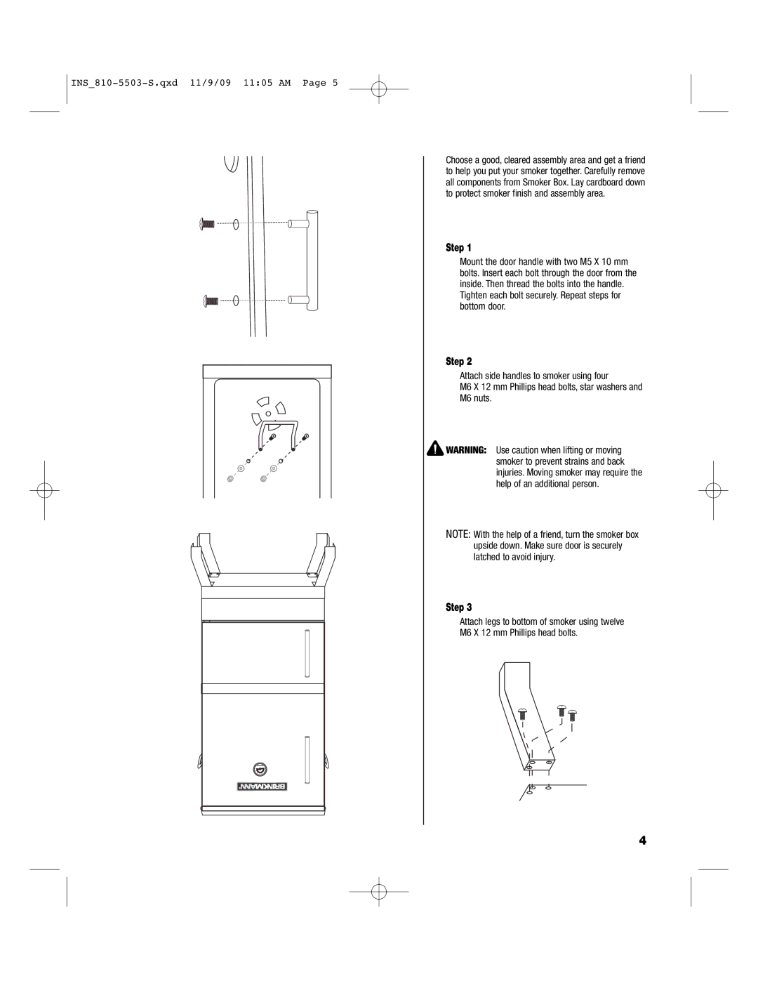 Brinkmann 810-5503-S owner manual Step 