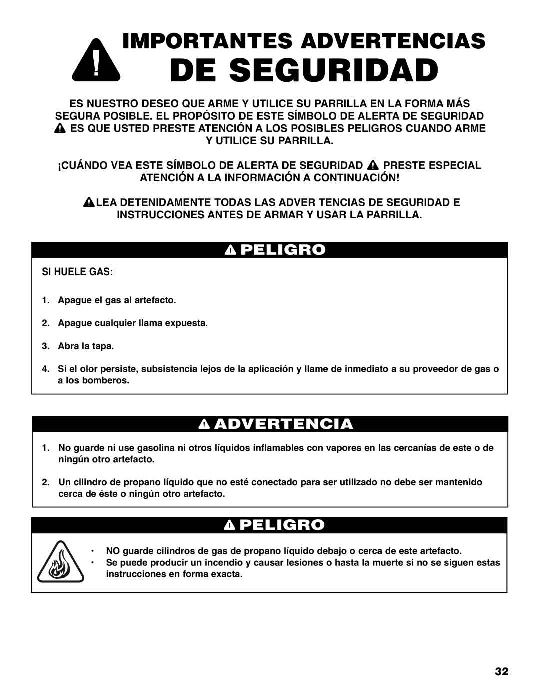 Brinkmann 810-6830-0 owner manual DE Seguridad 