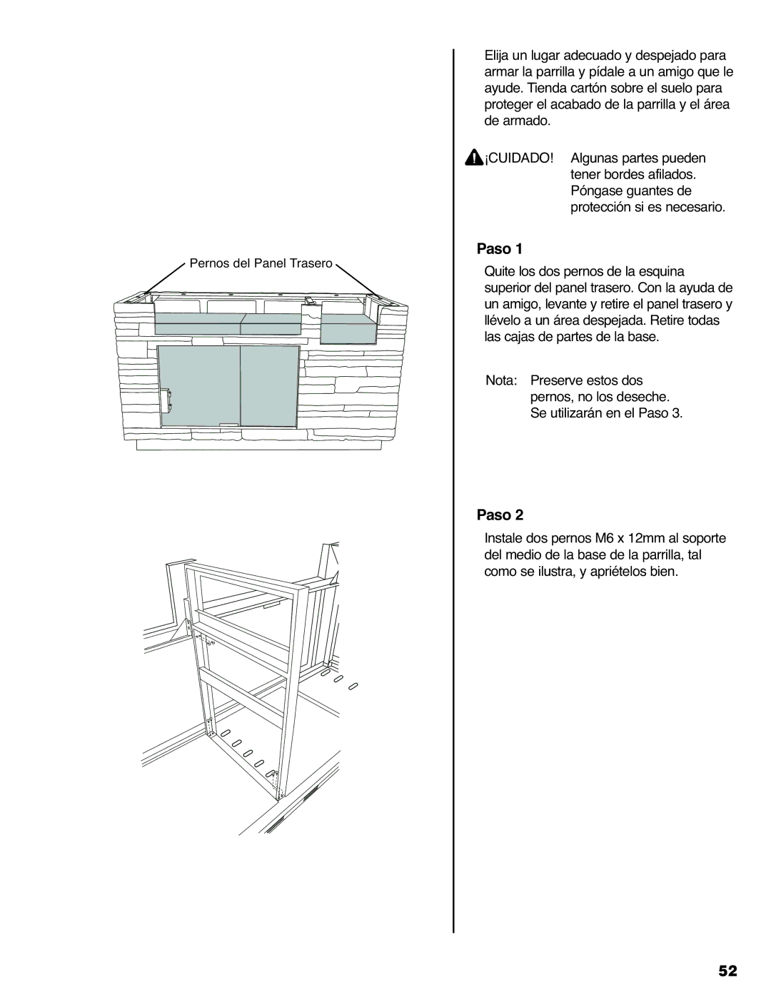 Brinkmann 810-6830-0 owner manual Paso 