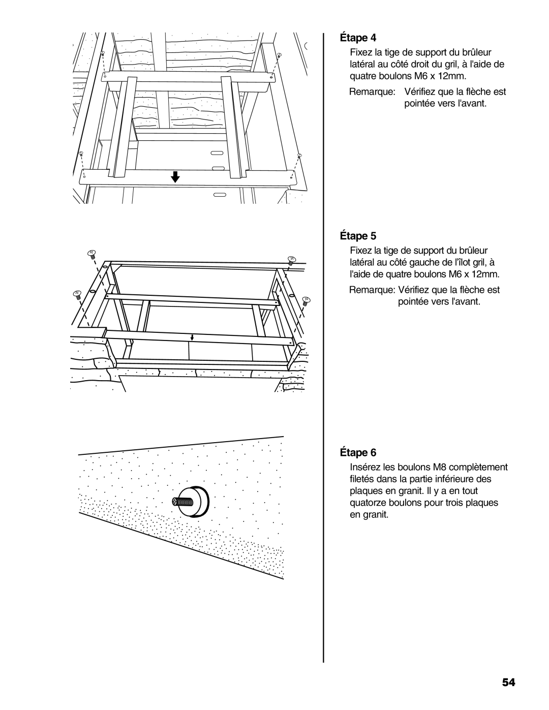 Brinkmann 810-6830-B owner manual Remarque Vérifiez que la flèche est pointée vers lavant 