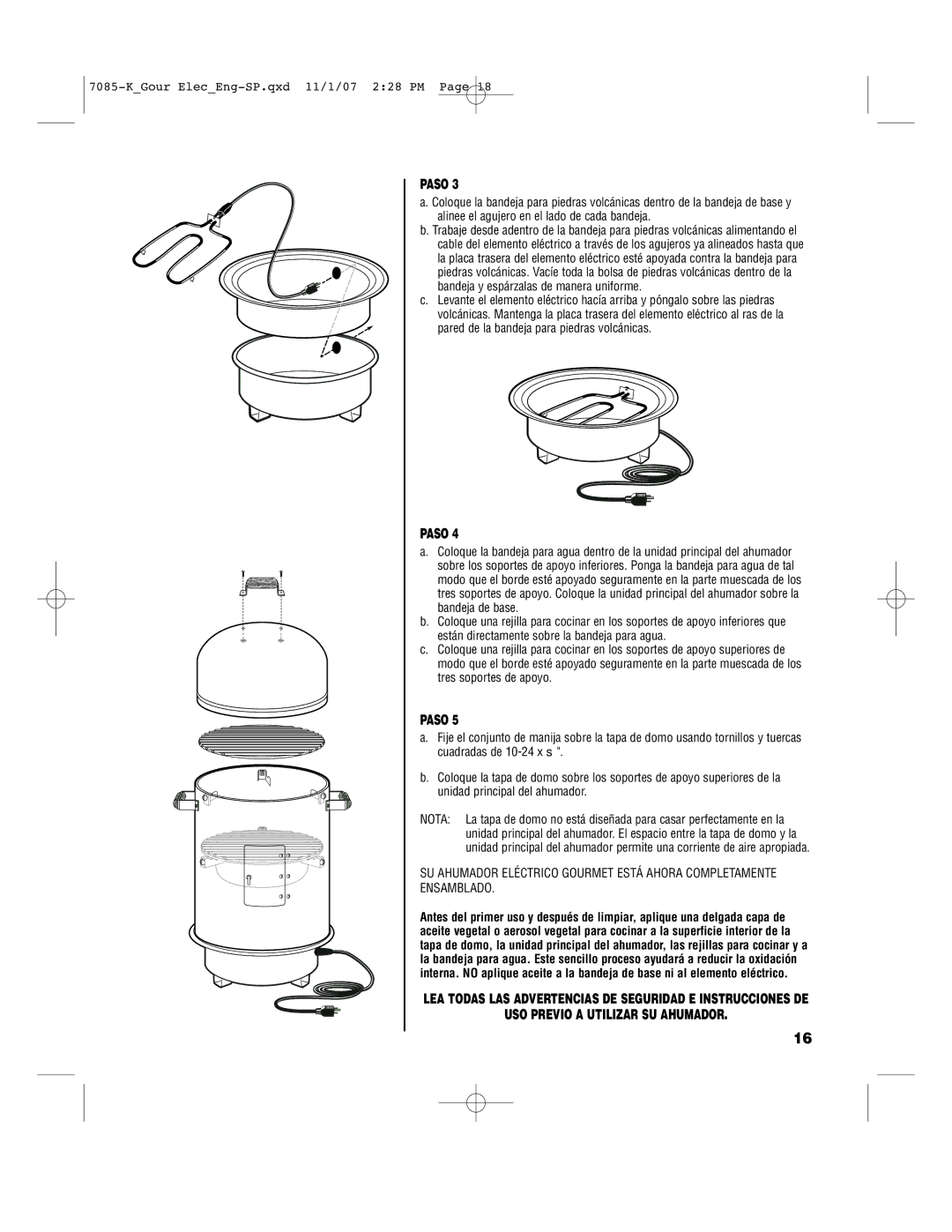 Brinkmann 810-7080-0, 810-7090-S, 810-7080-K, 140-7085-K owner manual Paso 