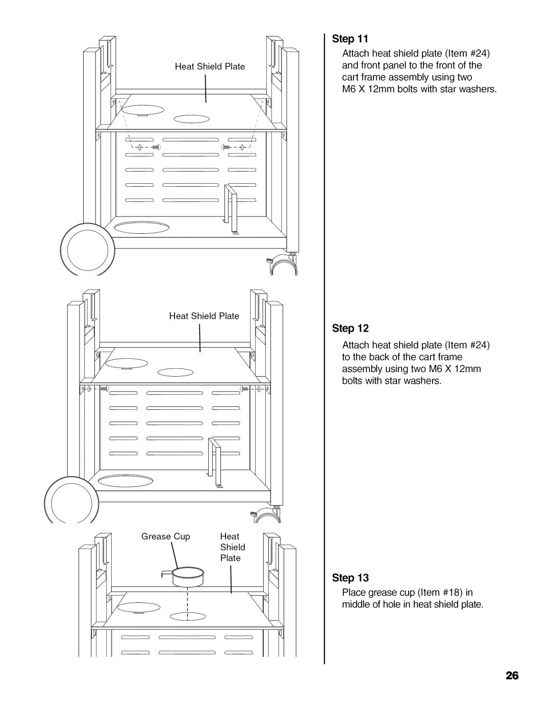 Brinkmann 810.63450 owner manual Grease Cup Heat Plate 