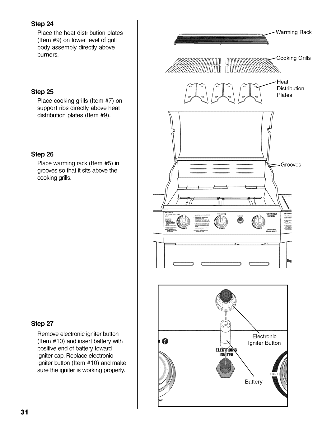 Brinkmann 810.63450 owner manual @,÷....s@=iiii 