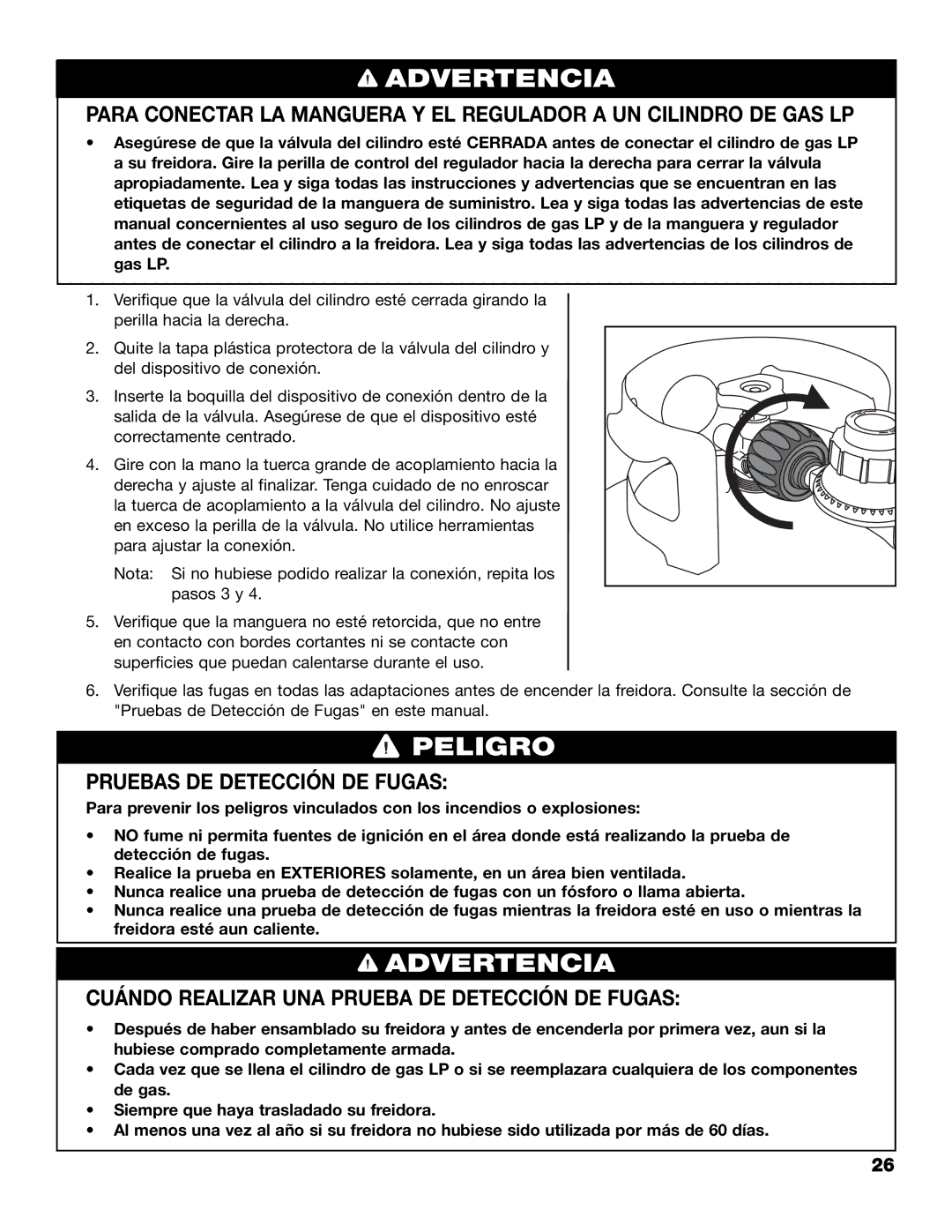 Brinkmann 815-4001-S owner manual Pruebas DE Detección DE Fugas, Cuándo Realizar UNA Prueba DE Detección DE Fugas 