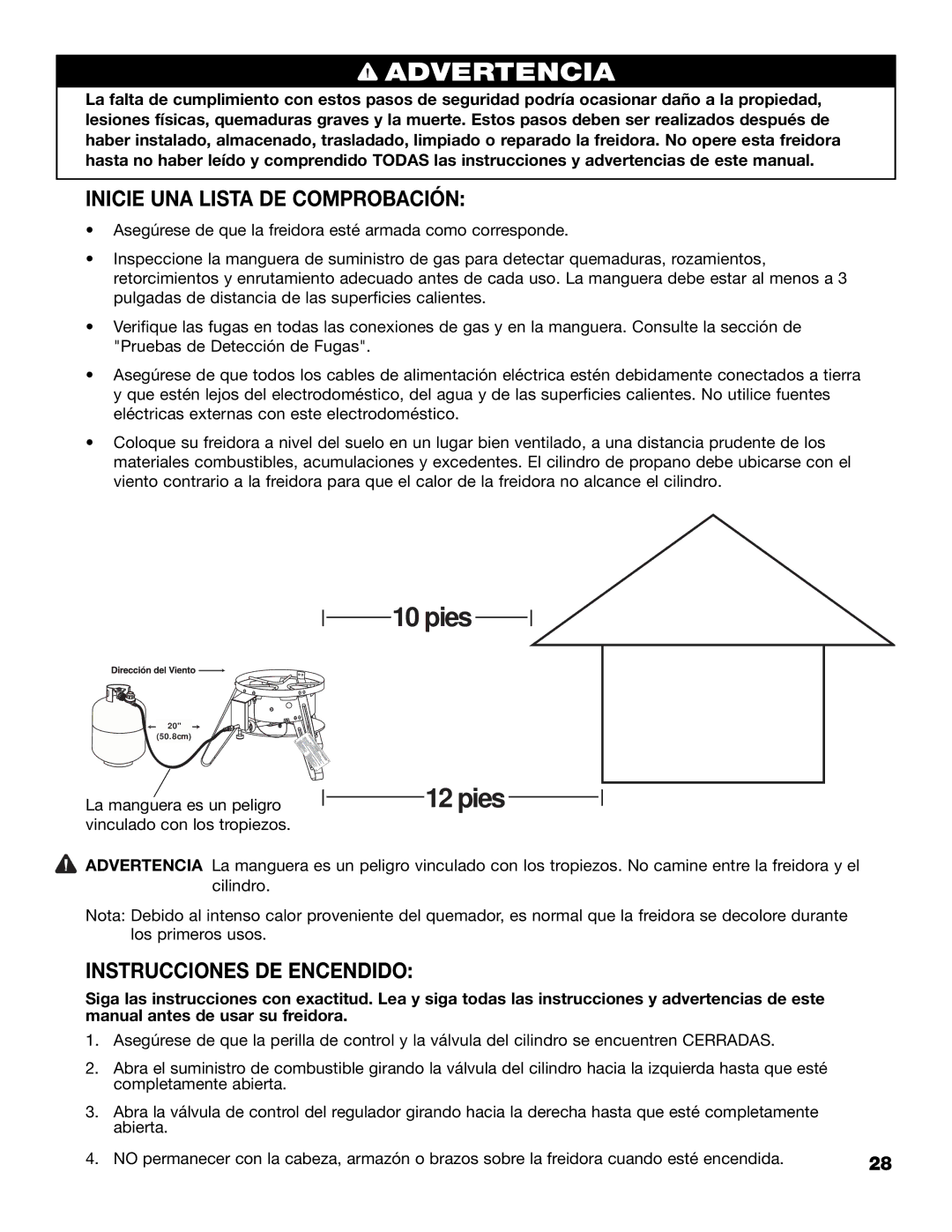 Brinkmann 815-4001-S owner manual Inicie UNA Lista DE Comprobación, Instrucciones DE Encendido 