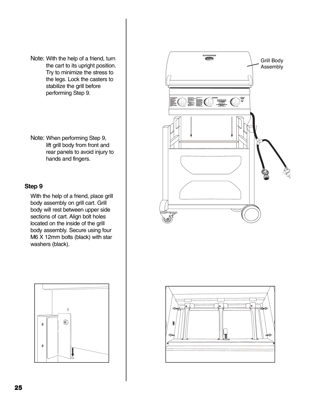 Brinkmann 8300 owner manual Grill Body Assembly 