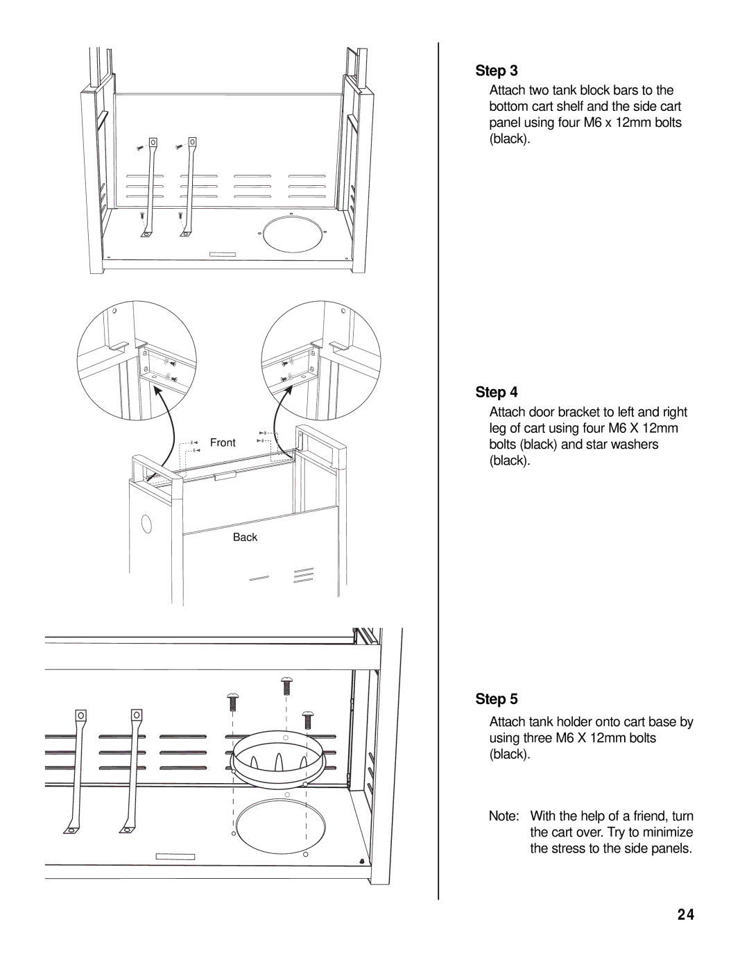 Brinkmann 8445 owner manual Front Back 