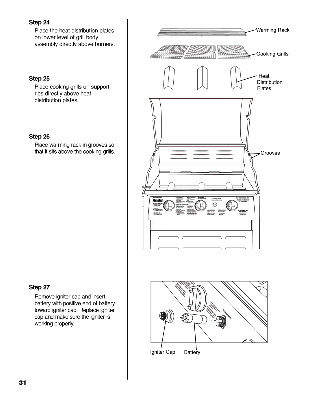 Brinkmann Austin owner manual Step 