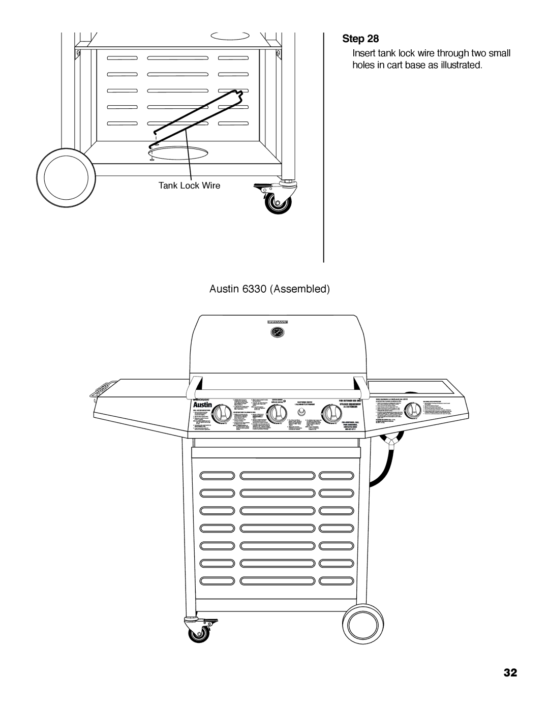 Brinkmann owner manual Austin 6330 Assembled 