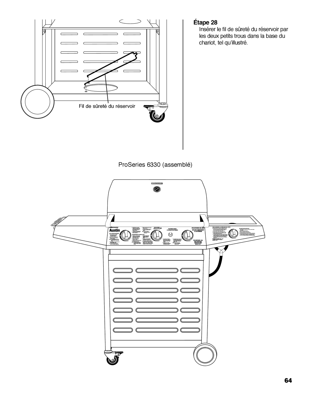 Brinkmann Austin owner manual ProSeries 6330 assemblé 