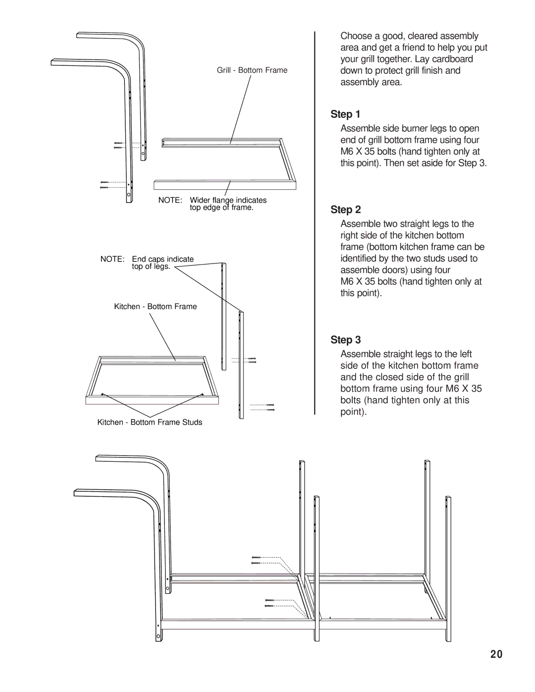 Brinkmann Backyard Kitchen owner manual Step 