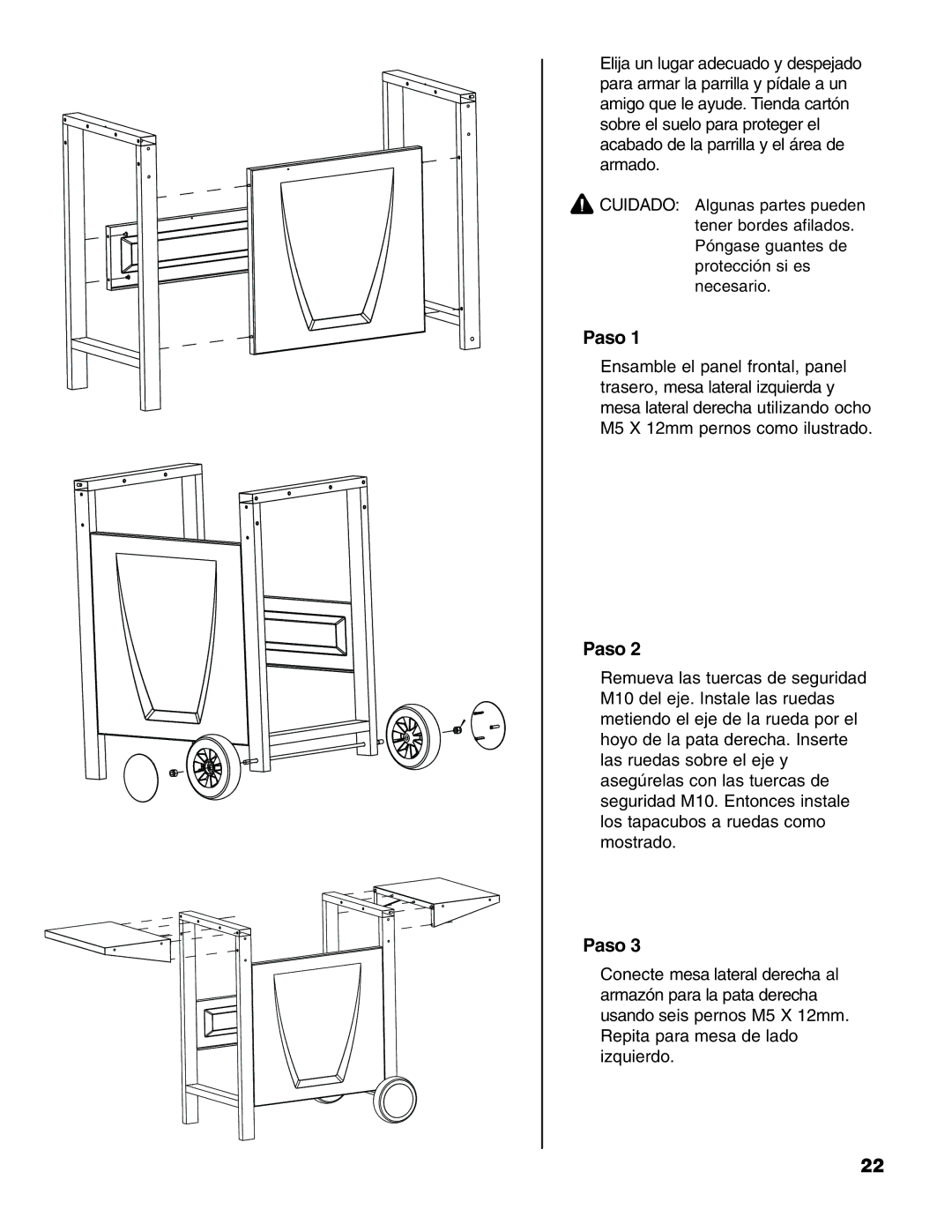 Brinkmann Charcoal Grill owner manual Paso 