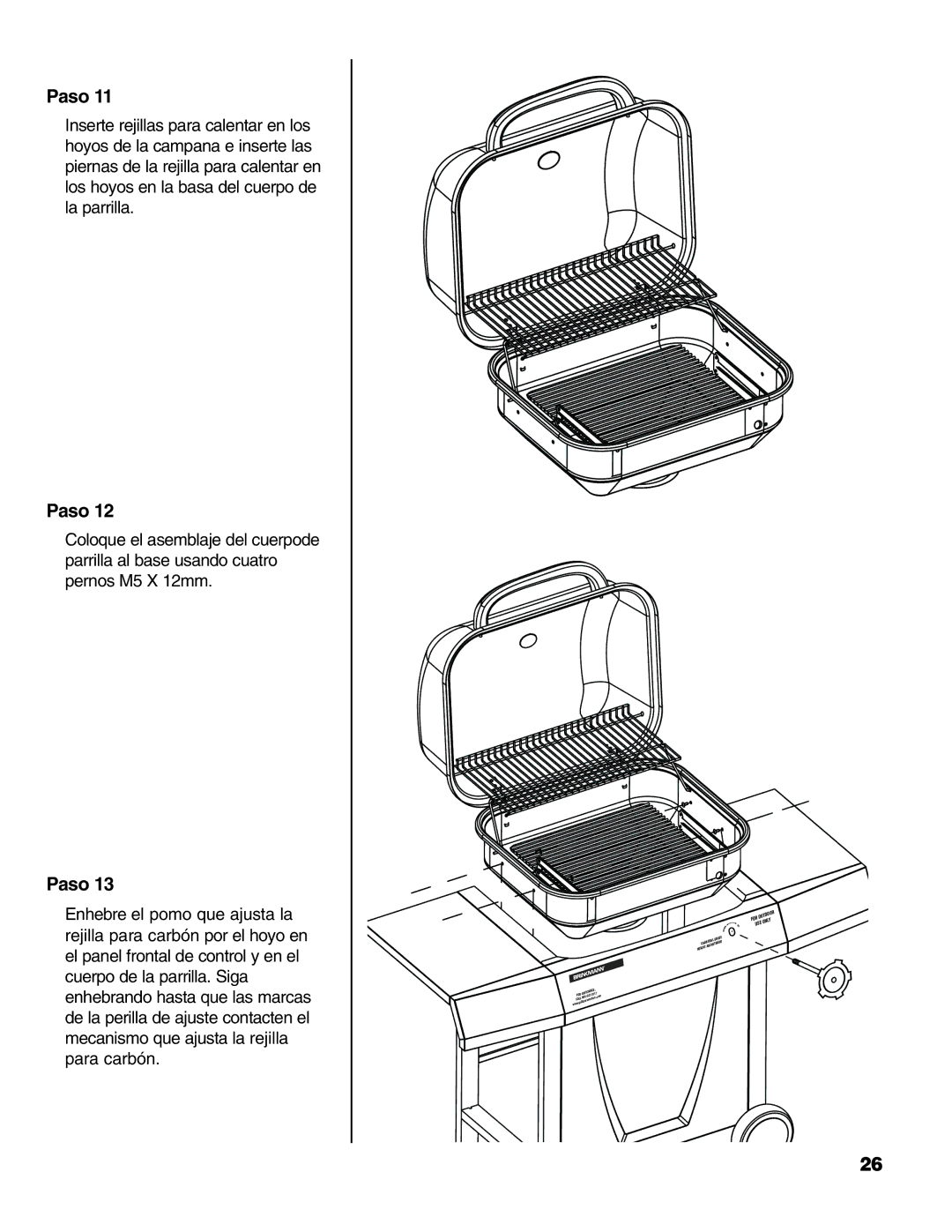 Brinkmann Charcoal Grill owner manual For Outdo USE ONL 