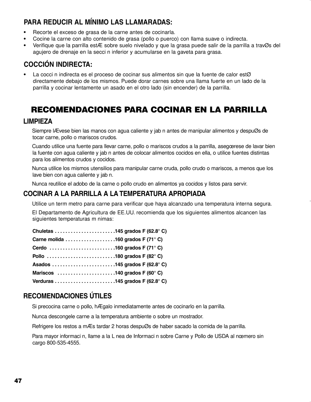 Brinkmann CHARCOAL SMOKER CHARCOAL GRILL owner manual Para Reducir AL Mínimo LAS Llamaradas, Cocción Indirecta, Limpieza 