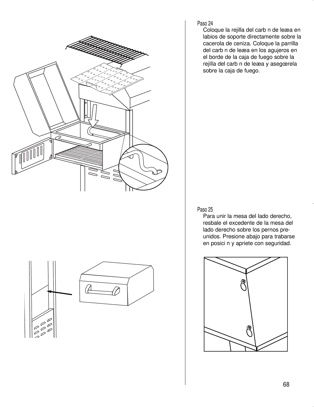 Brinkmann CHARCOAL SMOKER CHARCOAL GRILL owner manual Paso 