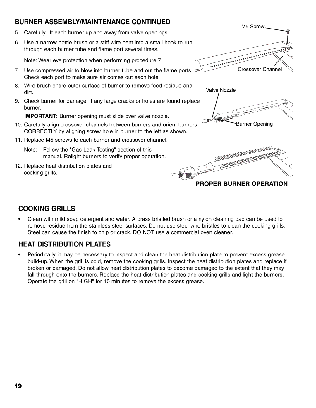 Brinkmann Charcoal/Gas Grill owner manual Cooking Grills, Heat Distribution Plates 