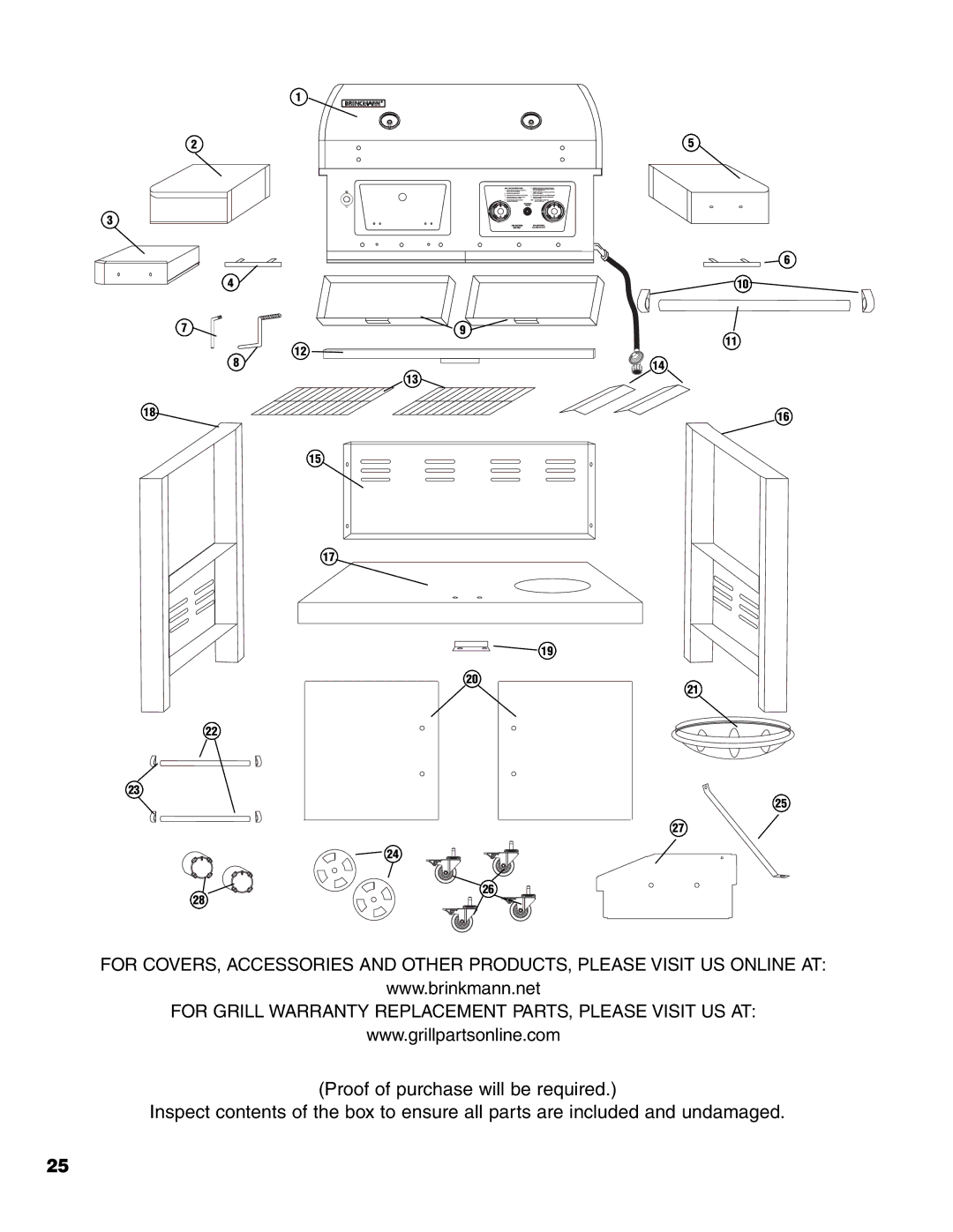 Brinkmann Charcoal/Gas Grill owner manual 