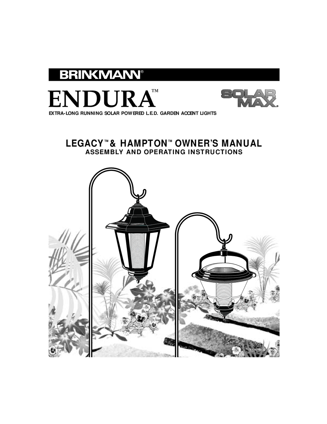 Brinkmann ENDURA owner manual Endura 