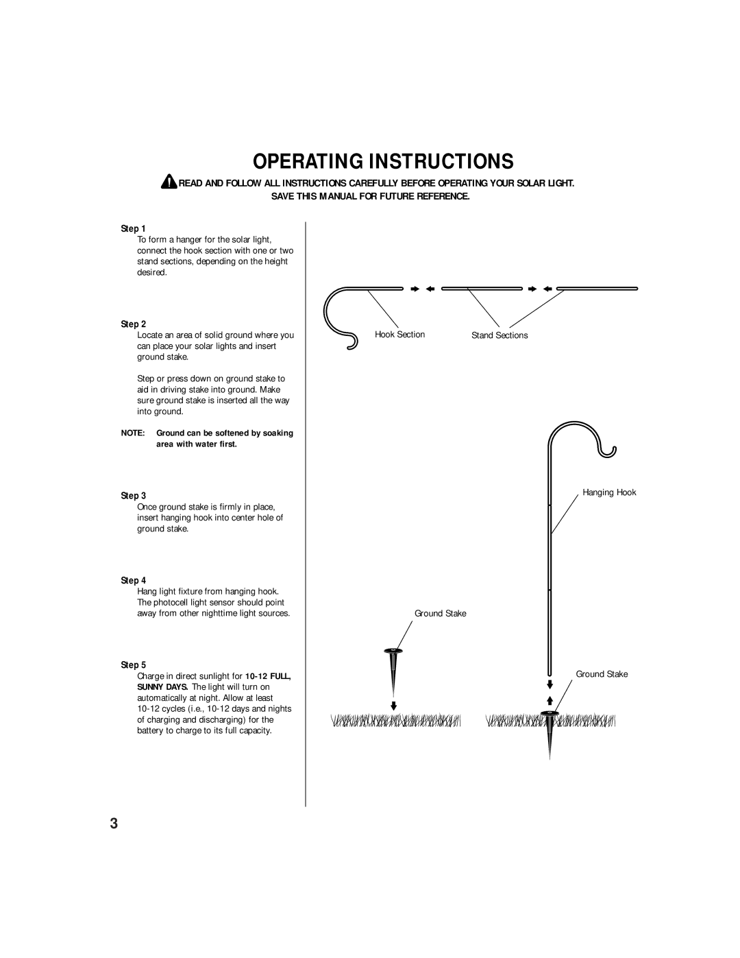 Brinkmann ENDURA owner manual Operating Instructions, Step 