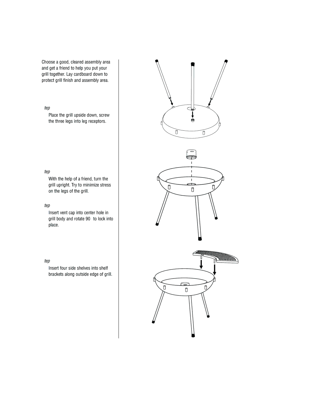 Brinkmann Fire Pit & Grill owner manual Step 