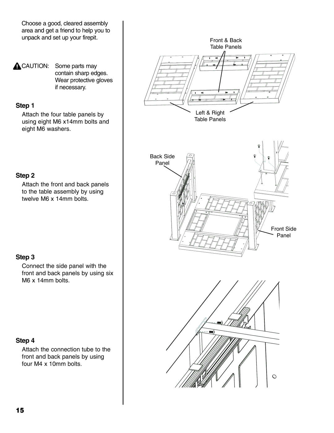 Brinkmann Gas FirePit owner manual Step 