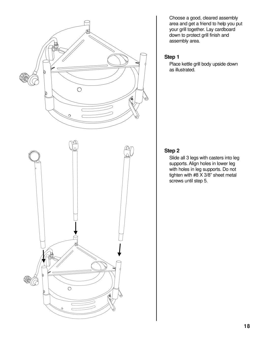 Brinkmann Gas Kettle Grill owner manual Step 