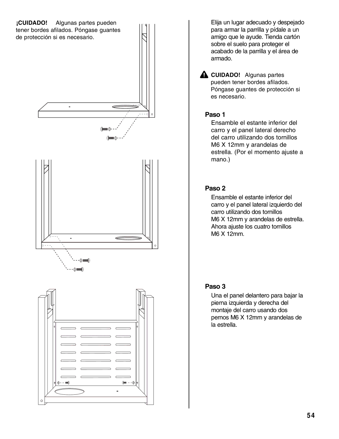 Brinkmann Gas Outdoor Grill owner manual Paso 