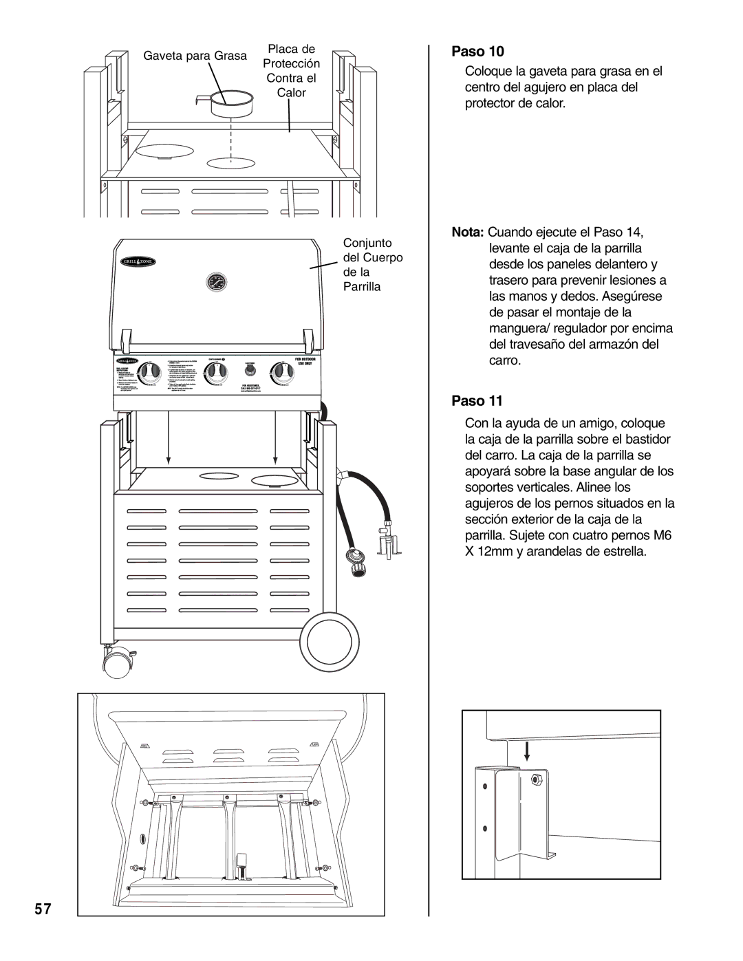 Brinkmann Gas Outdoor Grill owner manual Paso 