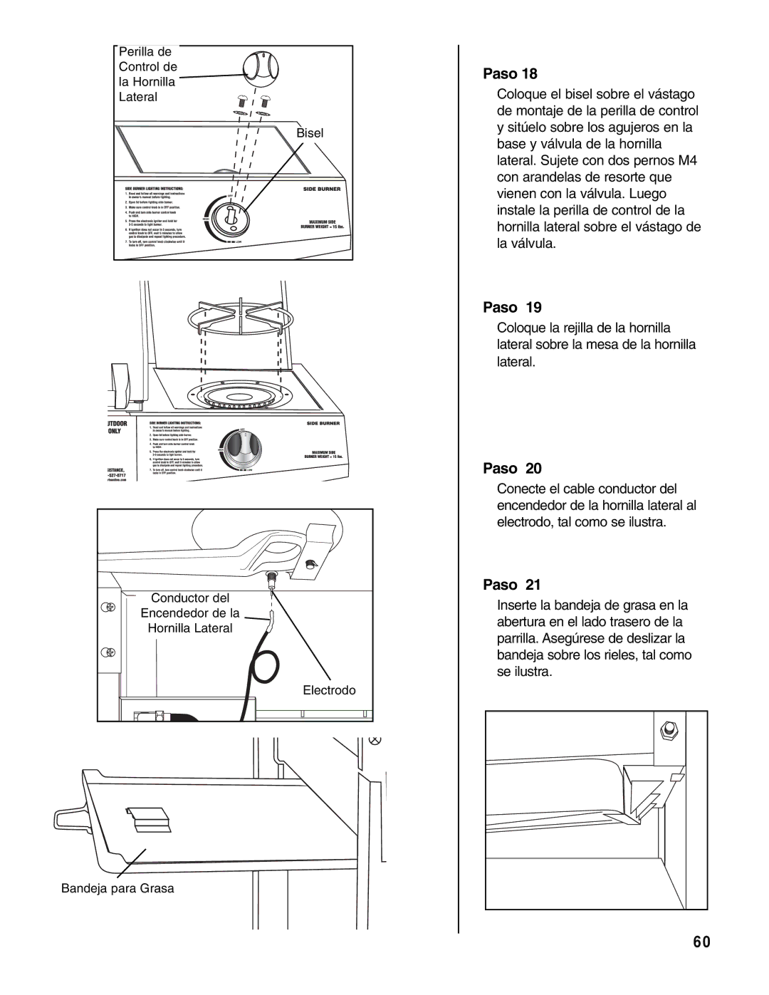 Brinkmann Gas Outdoor Grill owner manual Perilla de 