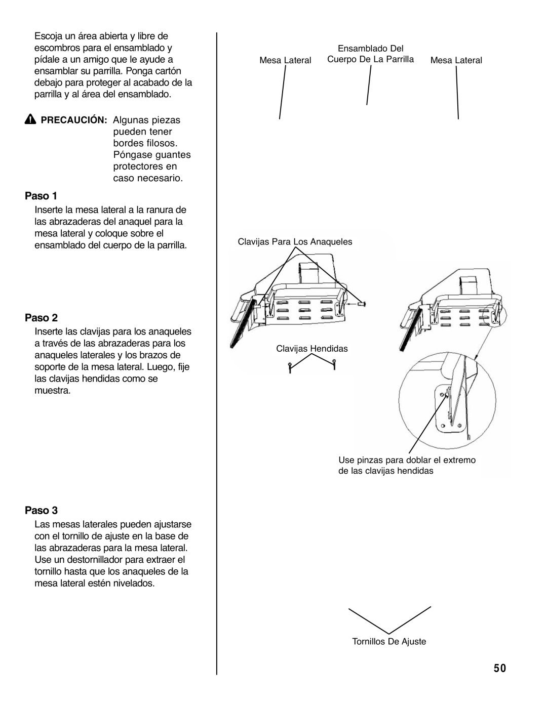 Brinkmann Gourmet 4 owner manual Paso 