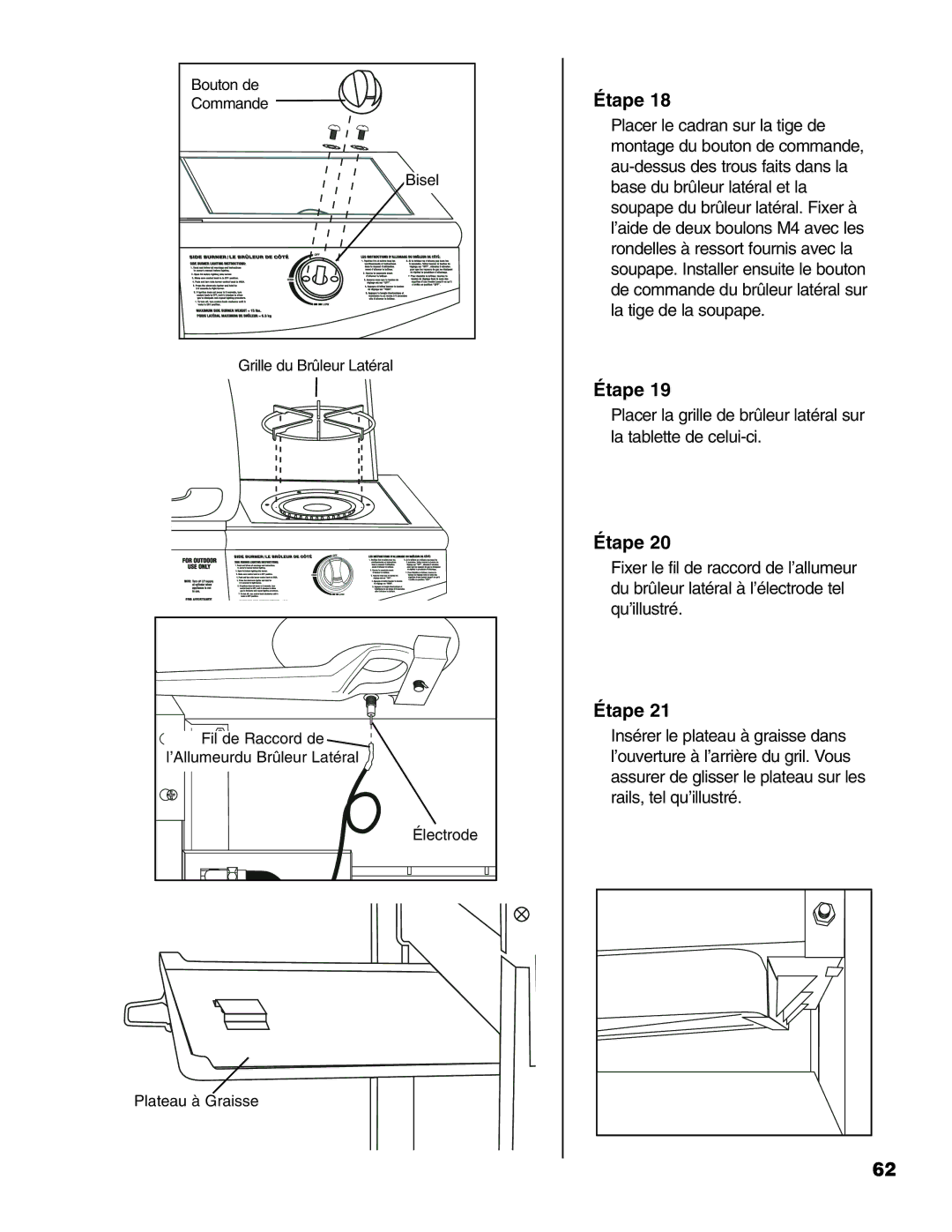 Brinkmann Gourmet Series owner manual Bouton de 