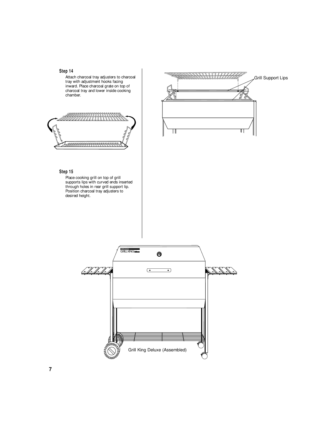 Brinkmann Grill King DeLuxe Heavy-Duty Outdoor Charcoal Grill & Smoker owner manual Step 