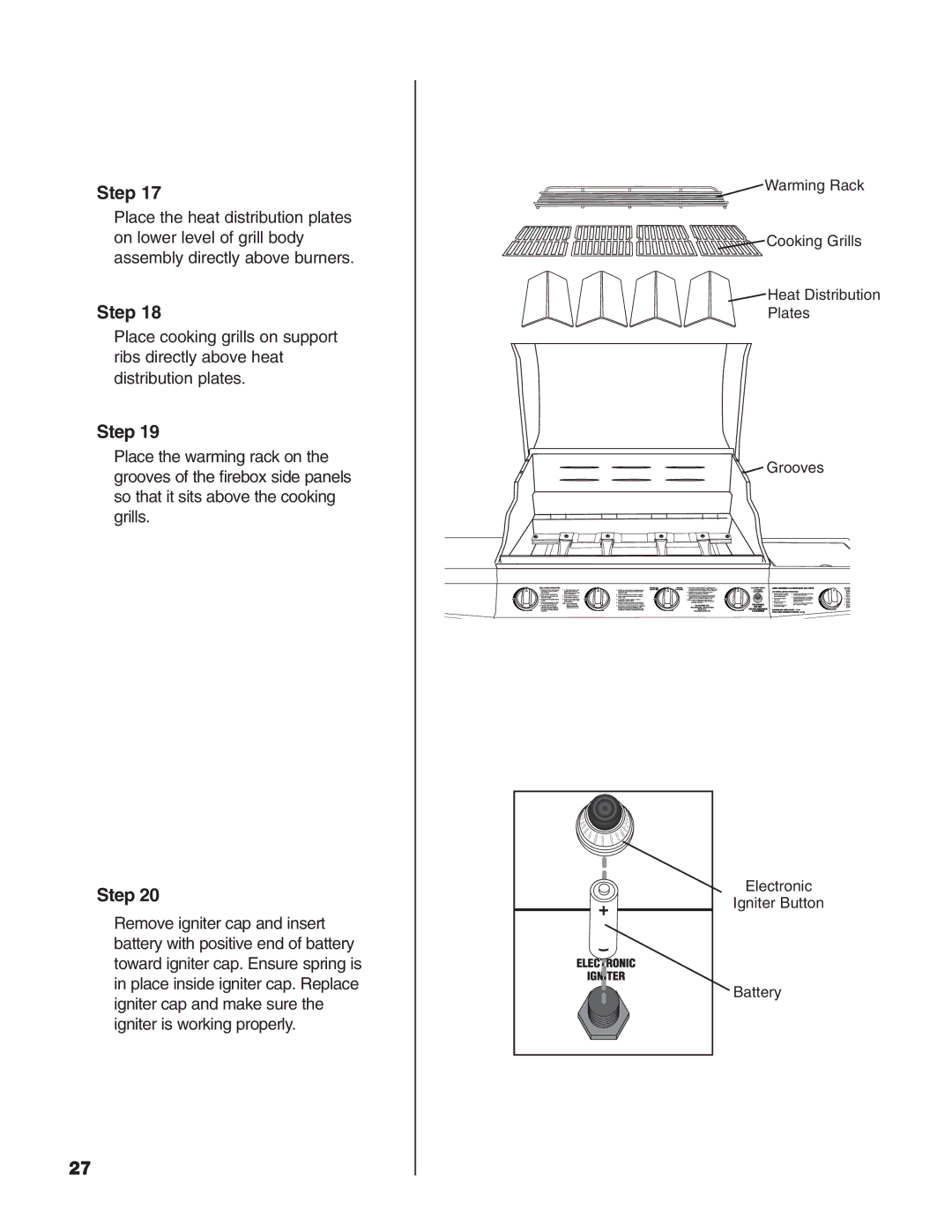 Brinkmann Heavy-Duty Natural Gas Grill owner manual Step 