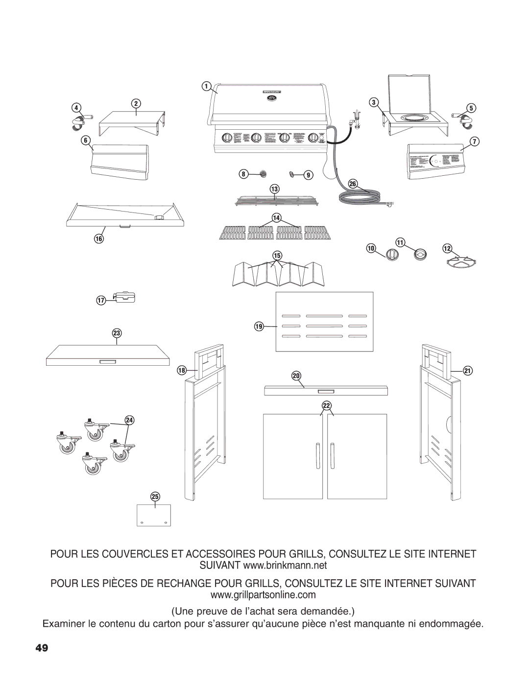 Brinkmann Heavy-Duty Natural Gas Grill owner manual 