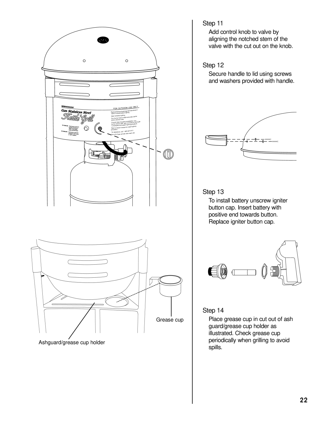 Brinkmann Kettle Grill owner manual Use 