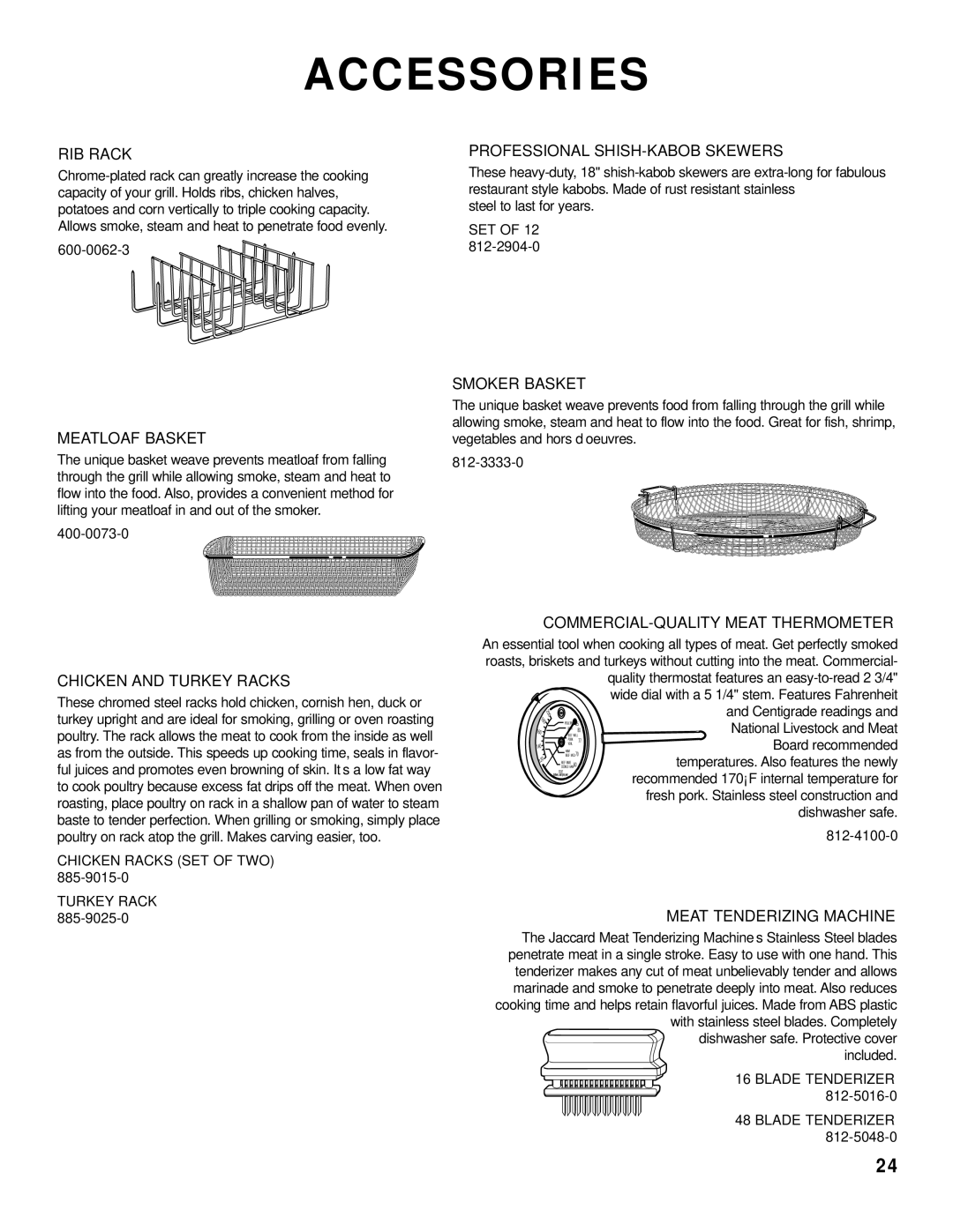 Brinkmann Kettle Grill owner manual Accessories 